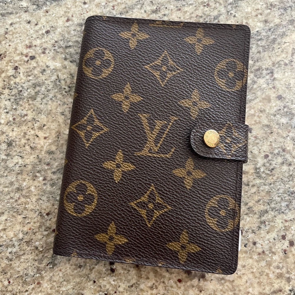 Louis Vuitton PM agenda with accessories